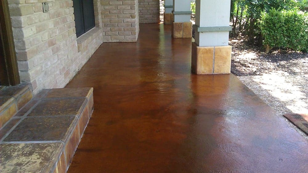 Staining Concrete can be a Great Way to Add Color and Pattern to Your  Upstate SC Slab